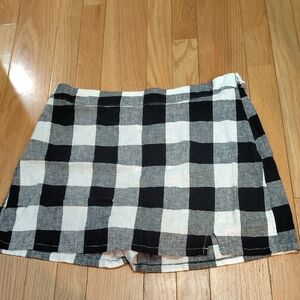 a new day Black and White Checkered Skort